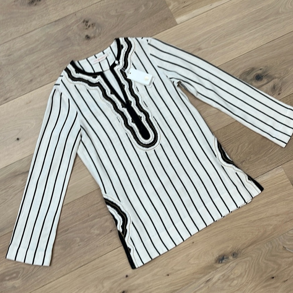 NWT Tory Burch Linen Tunic Top